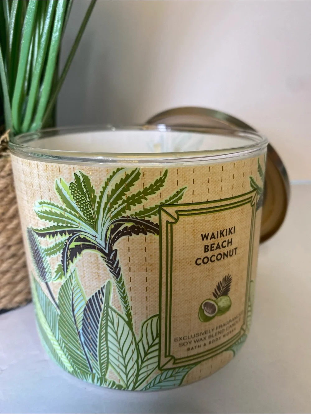 Bath & Body Works “Waikiki Beach Coconut” New 3 Wick Candle